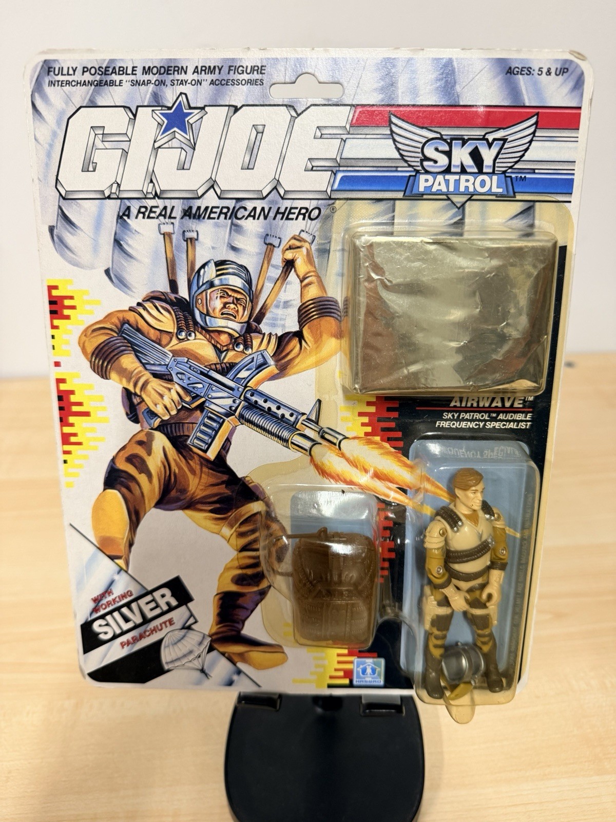 1989 Vintage Hasbro 3.75” GI Joe Sky Patrol AIRWAVE Action Figure-Sealed 1989 Vintage Hasbro 3.75” GI Joe Sky Patrol AIRWAVE Action Figure-Sealed