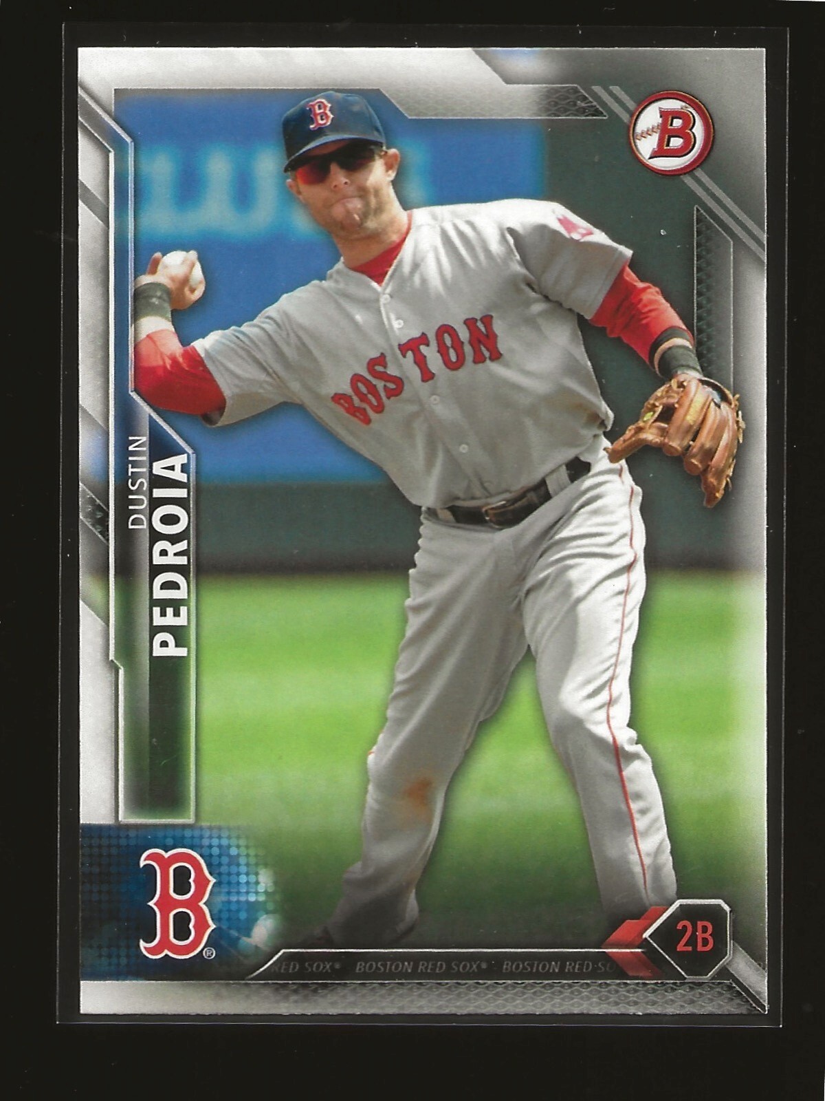 2016 Bowman Dustin Pedroia Boston Red Sox (#15) 2016 Bowman Dustin Pedroia Boston Red Sox (#15)