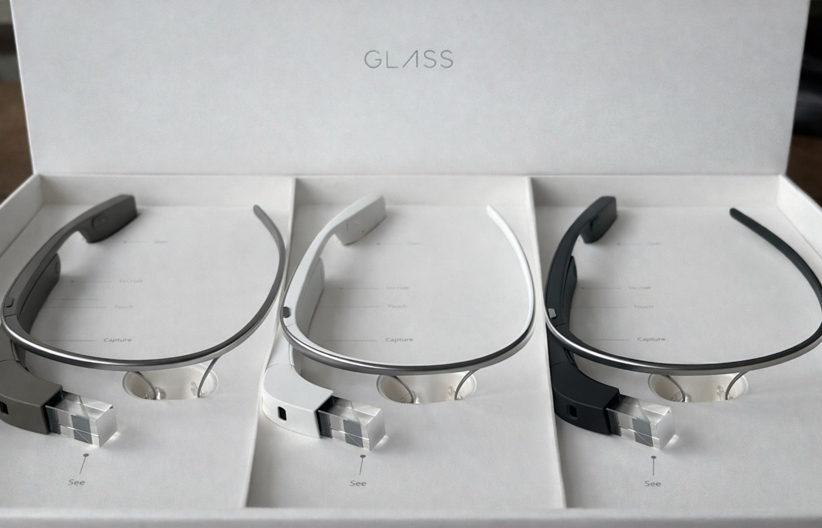 3 NEW SEALED SETS OF GOOGLE GLASS EXPLORER EDITION UNOPENED FULL KITS XE-C