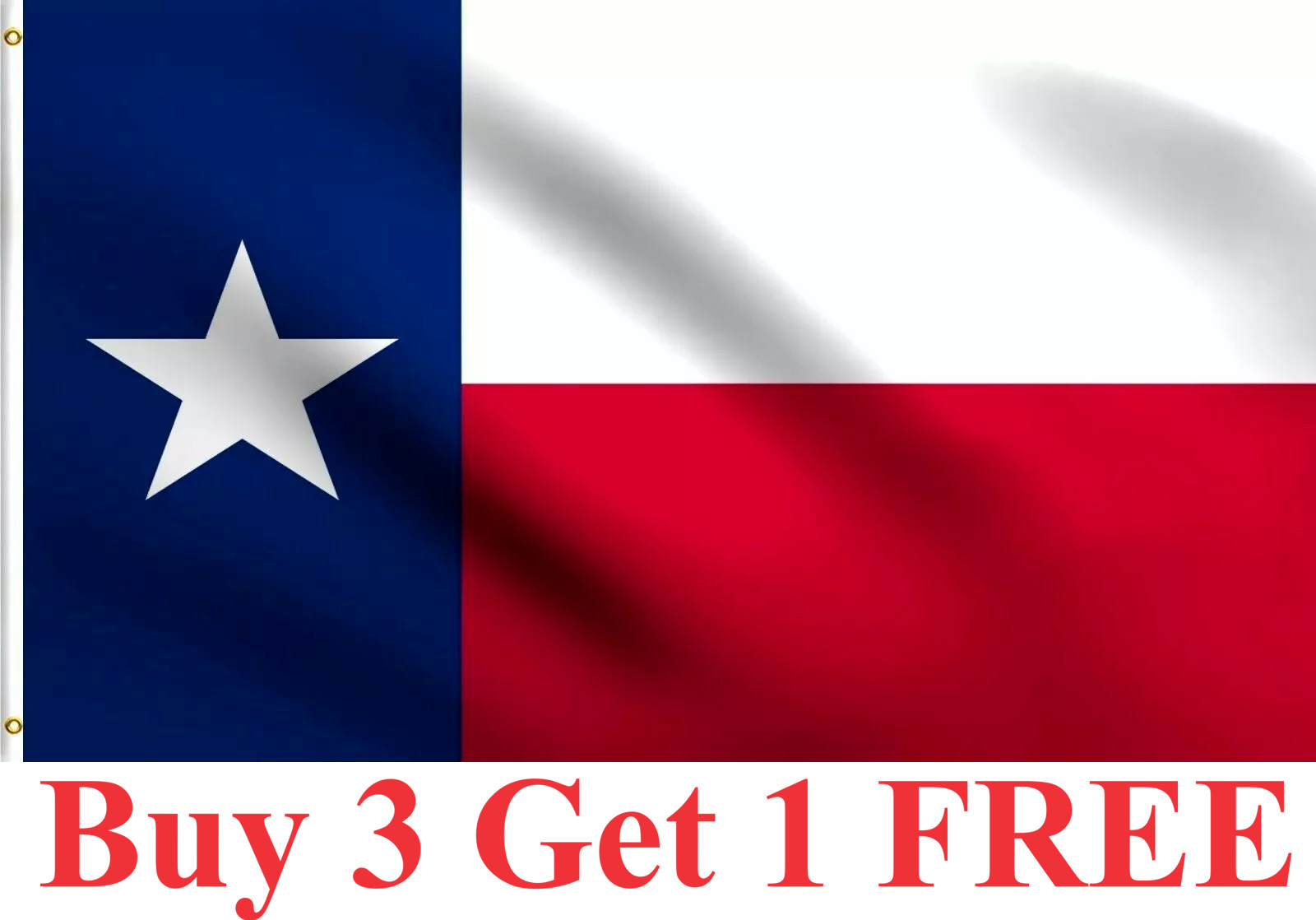 3x5 Texas TX State Flag foot banner grommets polyester
