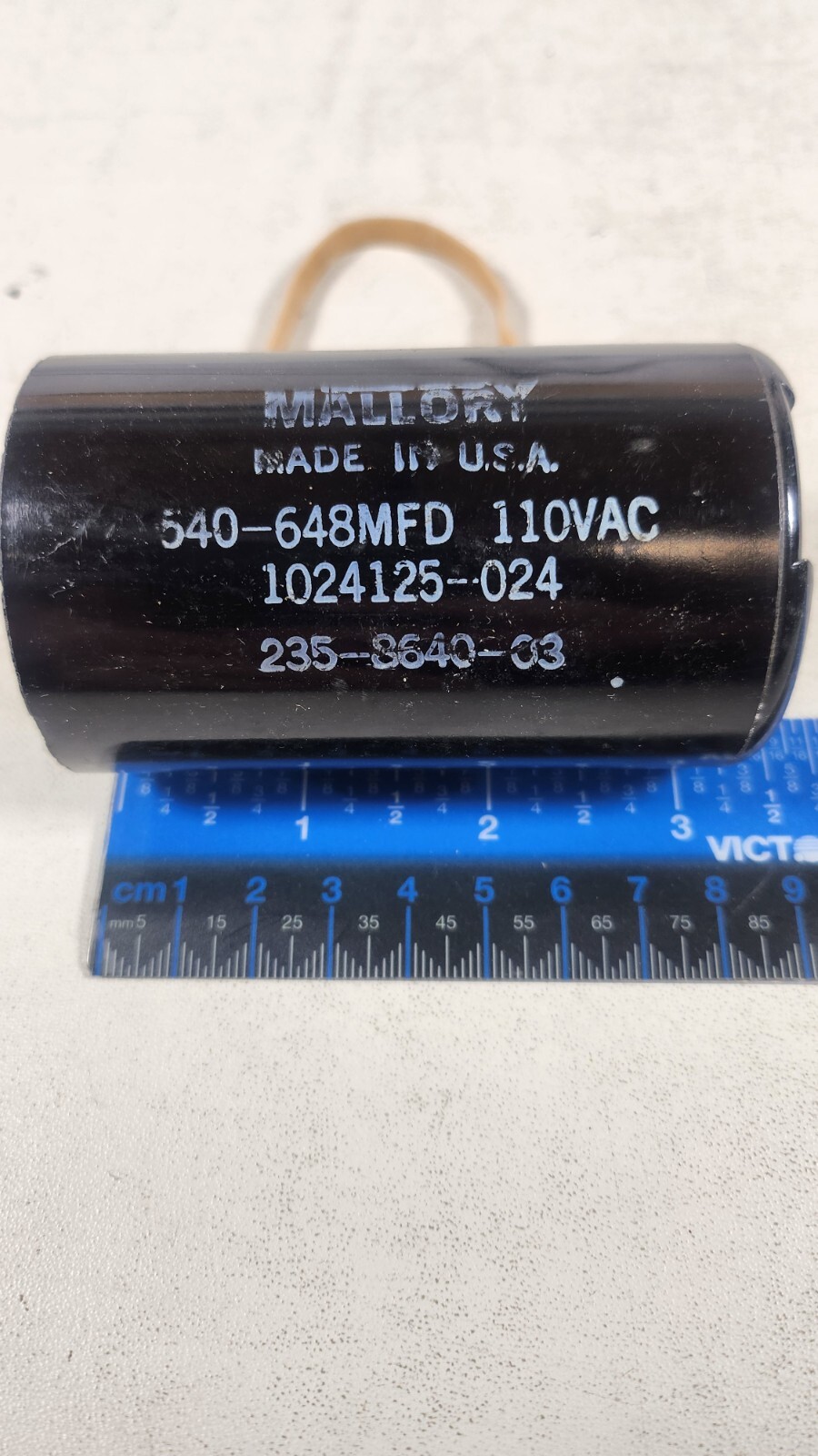 (1 NEW) MALLORY 540-648MFD 110VAC 1024125-024 Start Capacitor (1 NEW) MALLORY 540-648MFD 110VAC 1024125-024 Start Capacitor