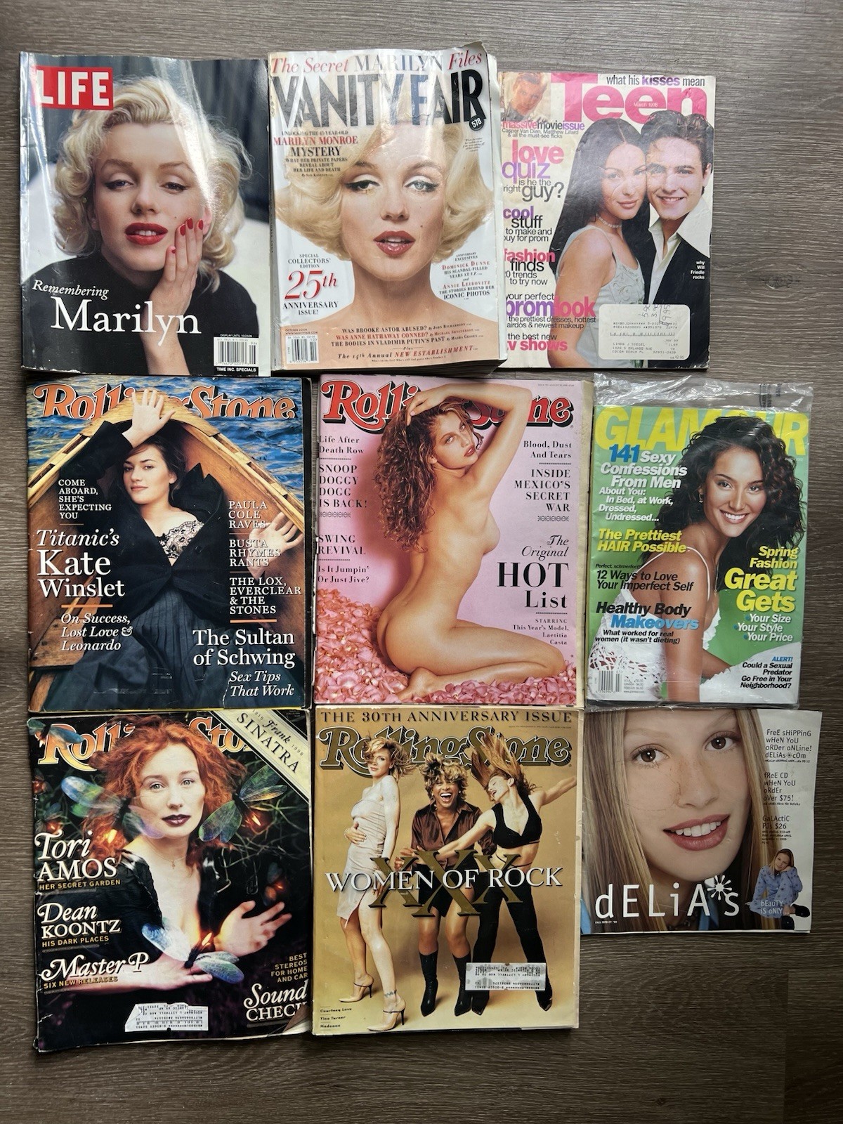 Vintage 90’S-2000’S Teen Magazine Lot Marilyn Monroe, Rolling Stone, Delia’s Vintage 90’S-2000’S Teen Magazine Lot Marilyn Monroe, Rolling Stone, Delia’s