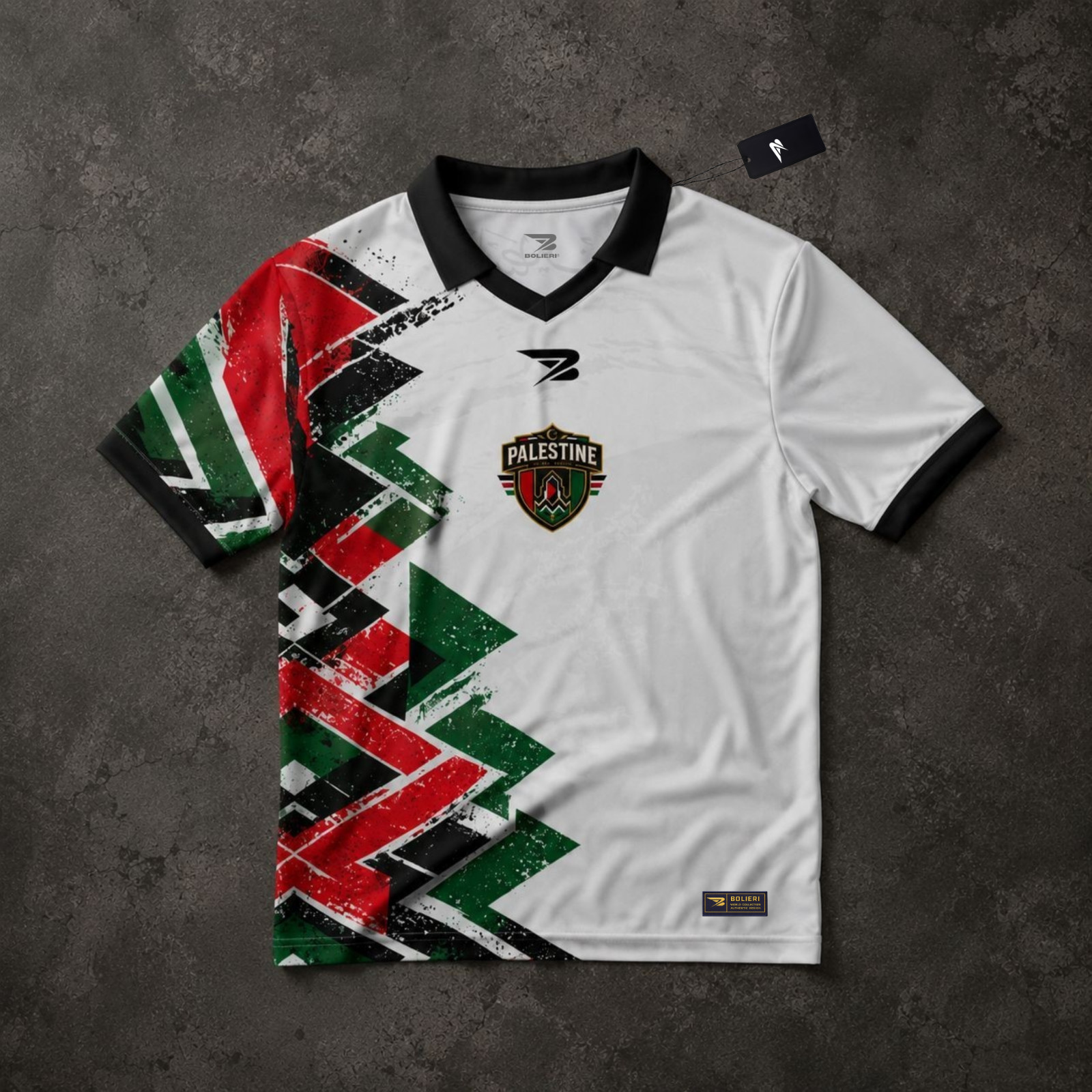 Palestine Exclusive Soccer Jersey Sublimation Football Shirt BOLIERI design