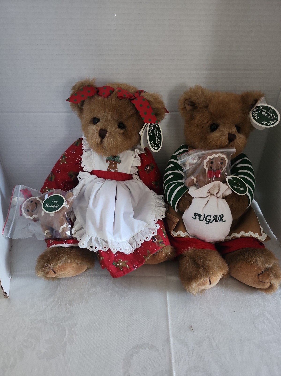 2 The Bearington Collection Ginnie & Jimmy Gingersnap Plush Bear Limited Edition 2 The Bearington Collection Ginnie & Jimmy Gingersnap Plush Bear Limited Edition