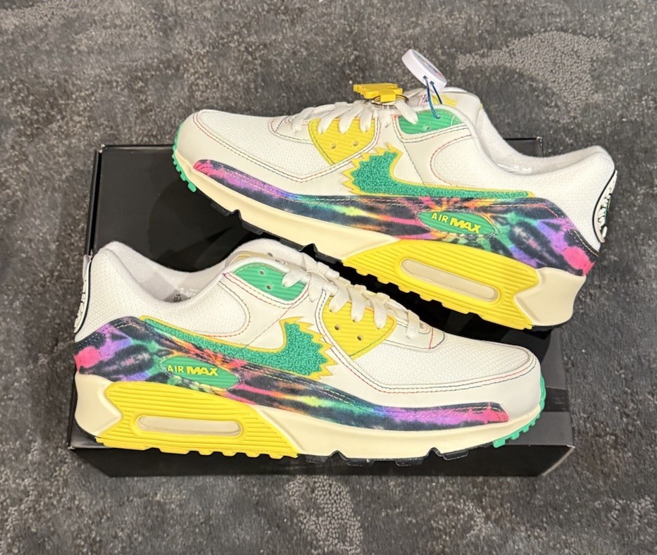 Nike Air Max 90 Grateful Dead University of Oregon Ducks Size 9 DS OG All Nike Air Max 90 Grateful Dead University of Oregon Ducks Size 9 DS OG All