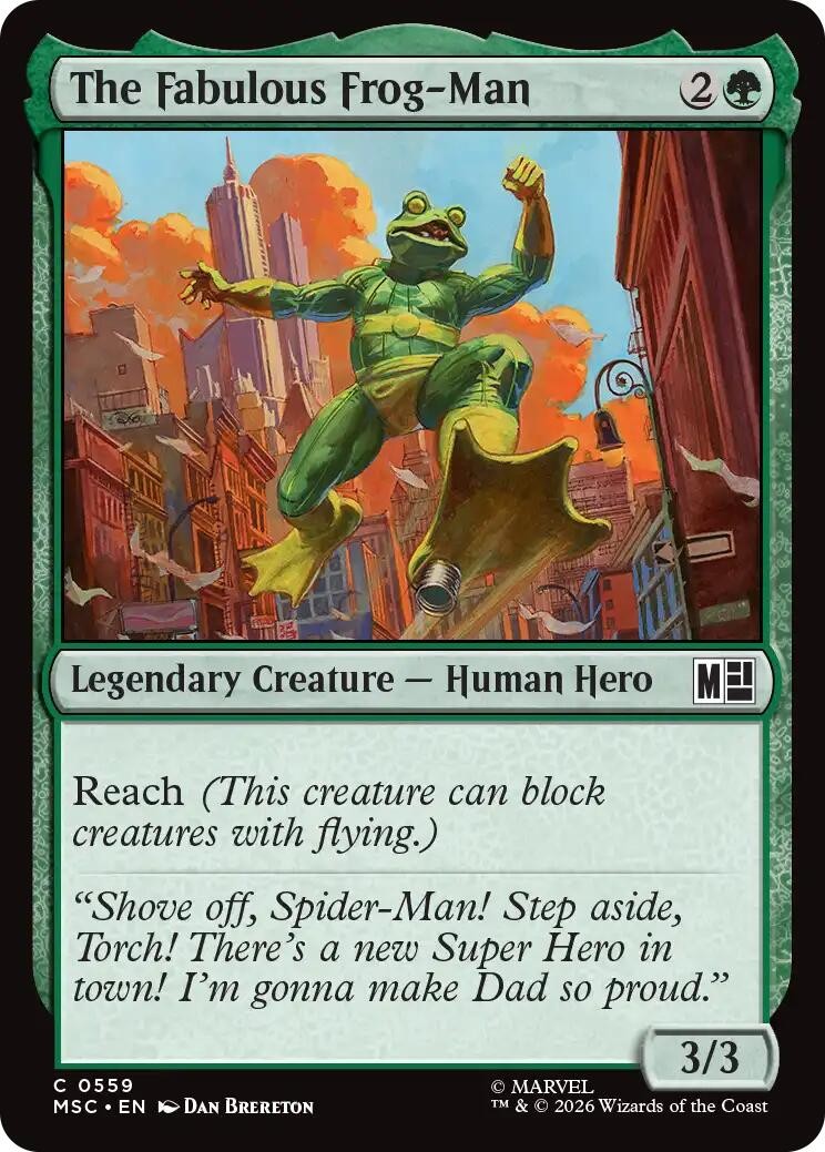 NM - The Fabulous Frog-Man MSC - 559 Commander: Marvel Super Heroes NM - The Fabulous Frog-Man MSC - 559 Commander: Marvel Super Heroes