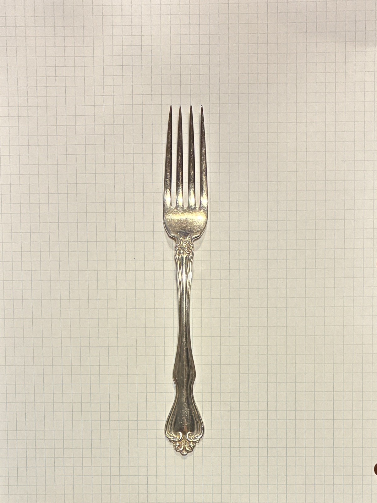 Westmorland Sterling George & Martha Washington Dinner Fork 7 1/8\'