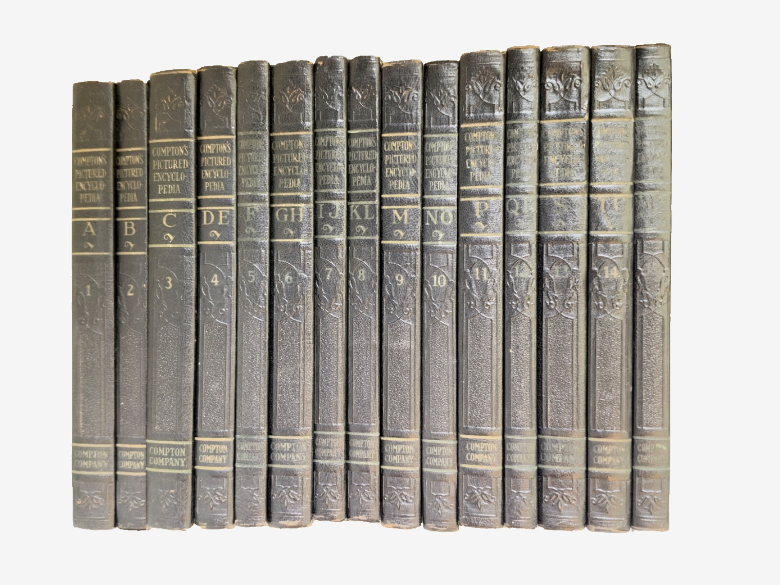 Compton's Pictured Encyclopedia 15 Volumes by F. E. Compton & Co Compton's Pictured Encyclopedia 15 Volumes by F. E. Compton & Co
