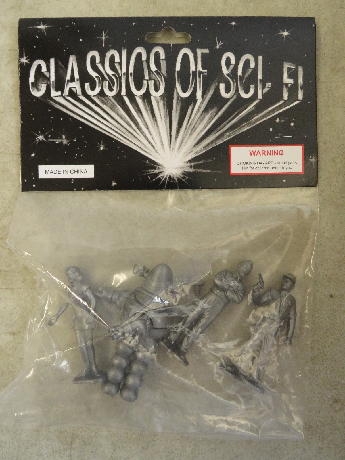 Classics of Sci-Fi FORBIDDEN PLANET Set, 4 Plastic Figures NEW in Package, 2004