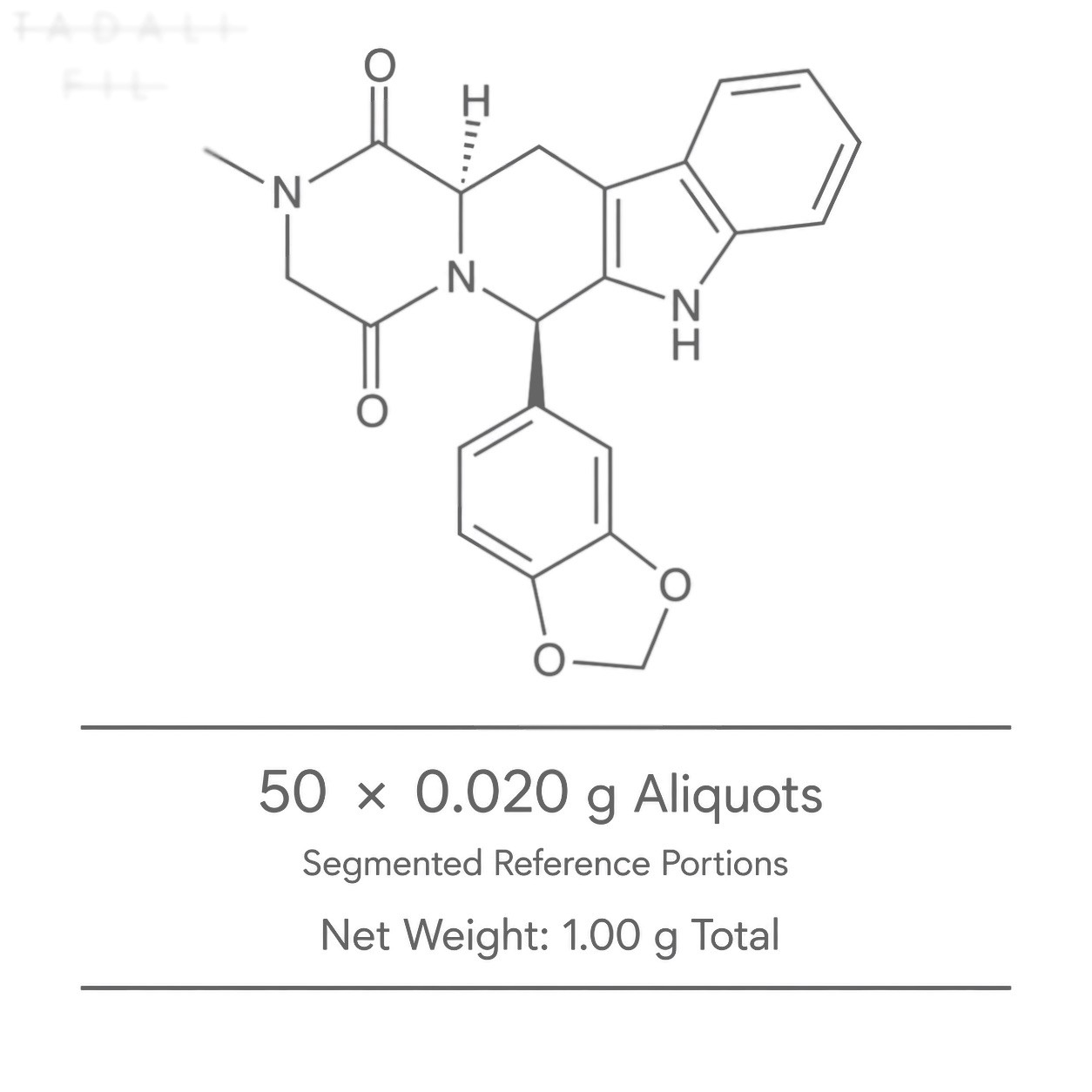 lC~351 TadaIyfI Reference Aliquots | 50 Count Precision Portions | Msg for COA lC~351 TadaIyfI Reference Aliquots | 50 Count Precision Portions | Msg for COA