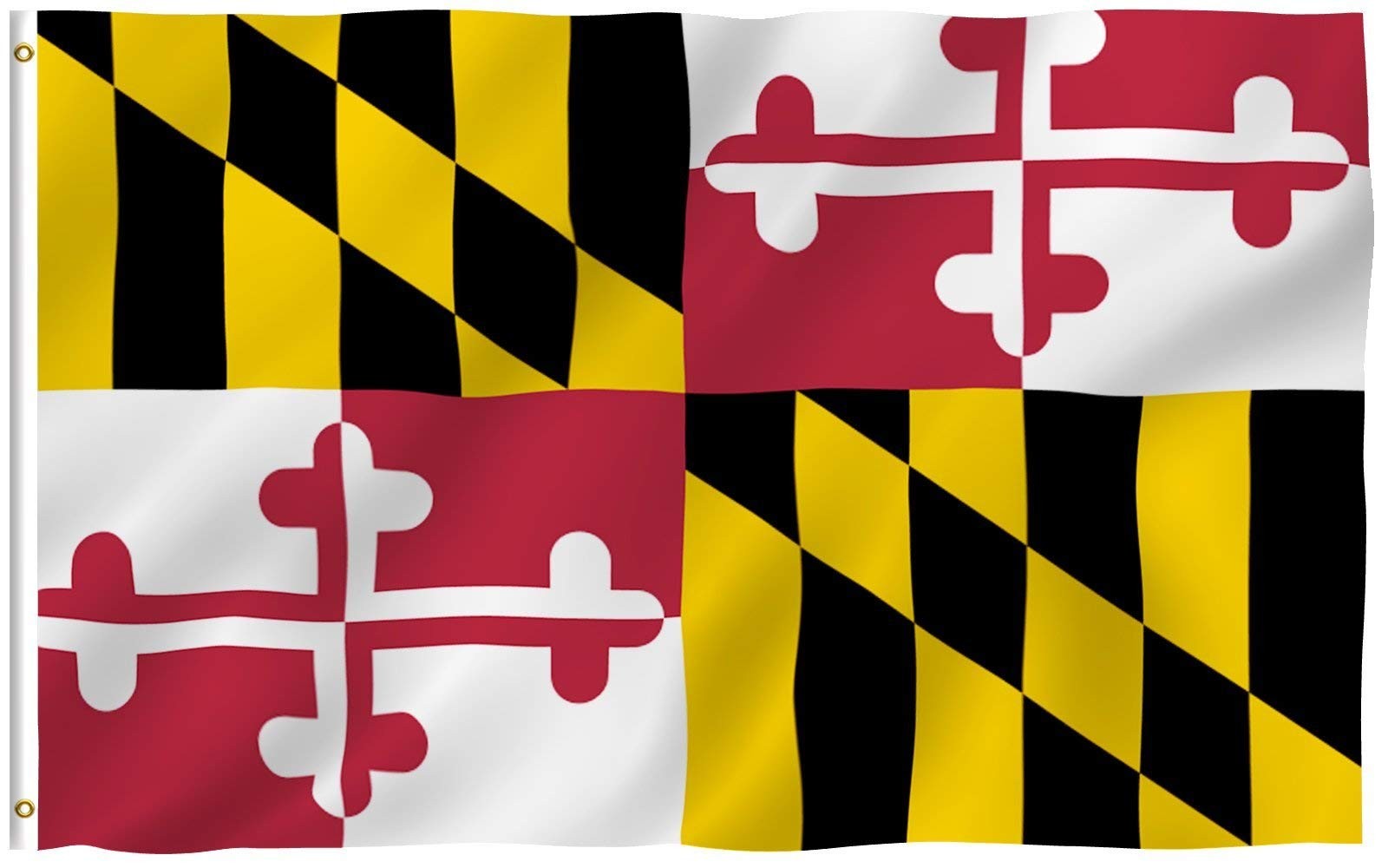3x5 Maryland State Flag Polyester Fade Proof Brass Grommets Vivid Color
