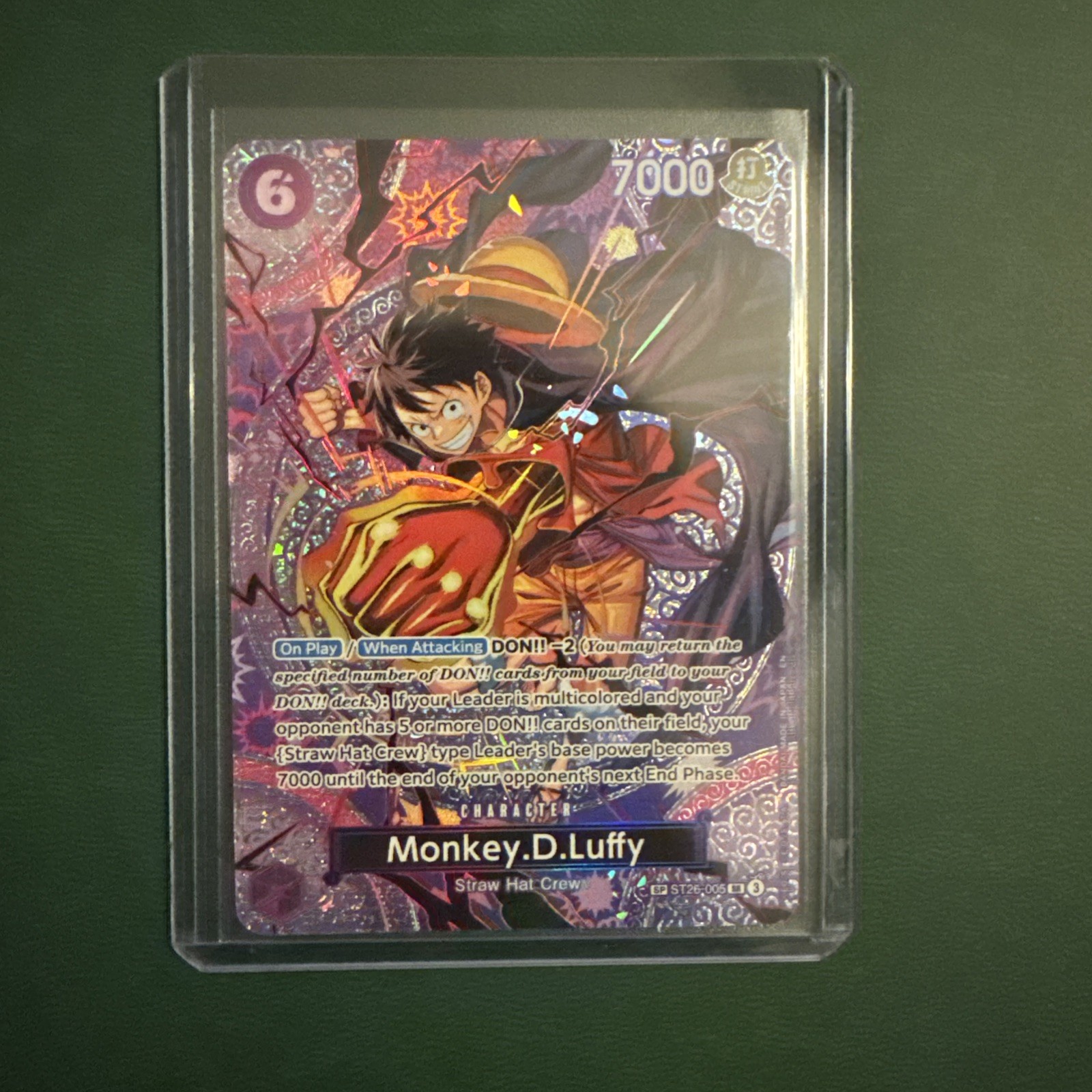 One Piece Card Game Monkey D. Luffy ST26-005 SP OP15 ENGLISH One Piece Card Game Monkey D. Luffy ST26-005 SP OP15 ENGLISH