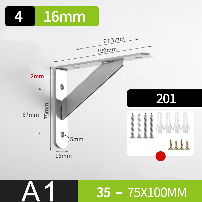 Triangular Support Bracket 201 Stainless Steel New Tainless Steel Wall Shelf