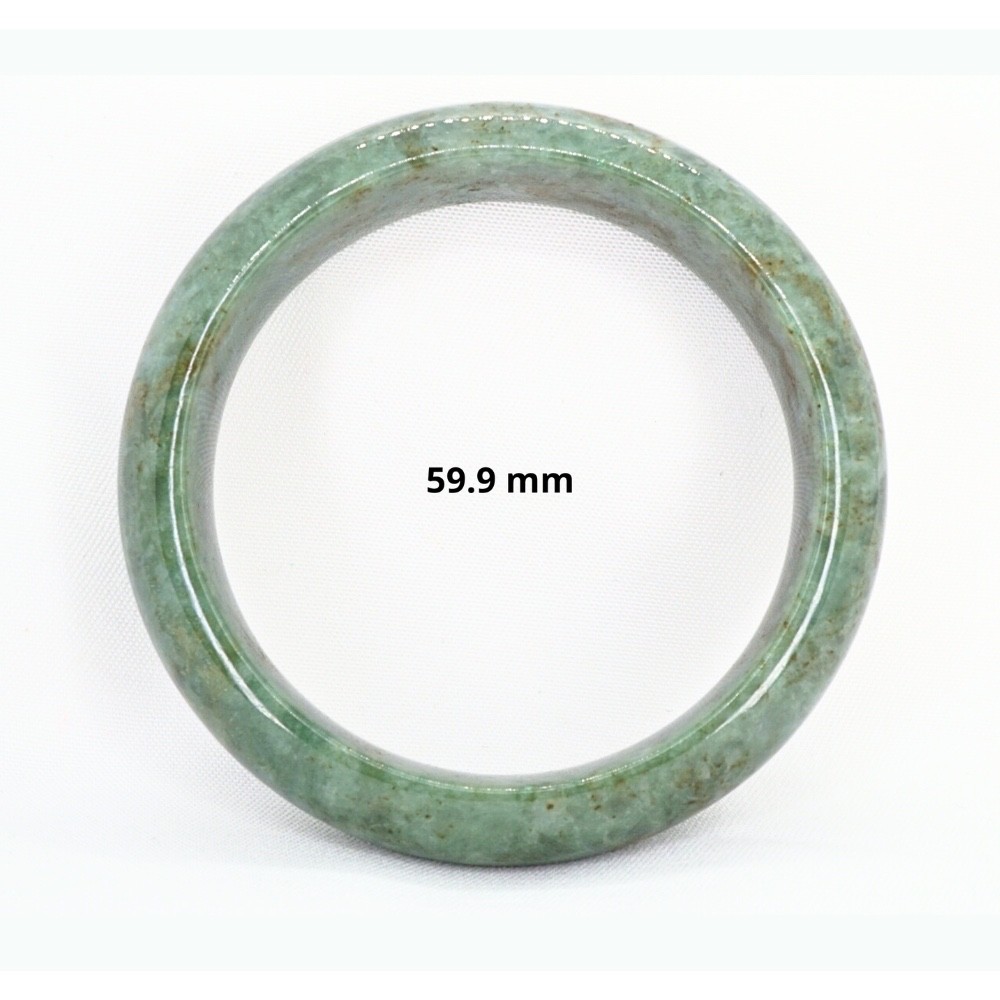 Natural Burmese Jade Bangle Bracelet Thick Flat Bar Untreated Jadeite Green Natural Burmese Jade Bangle Bracelet Thick Flat Bar Untreated Jadeite Green