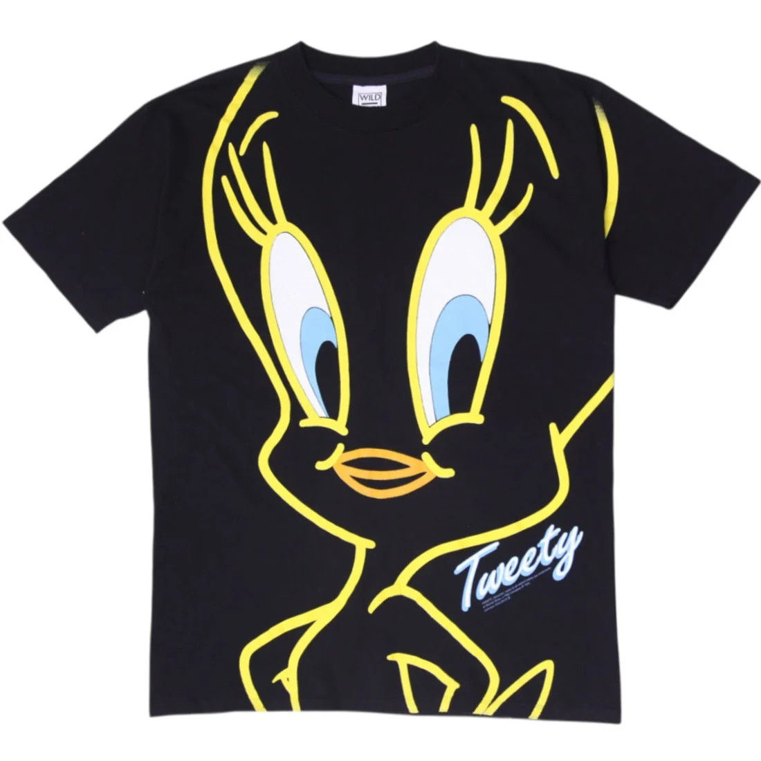 Vintage 1992 Looney Tunes Tweety Bird All Over Print TShirt Wild Oats Tag Large