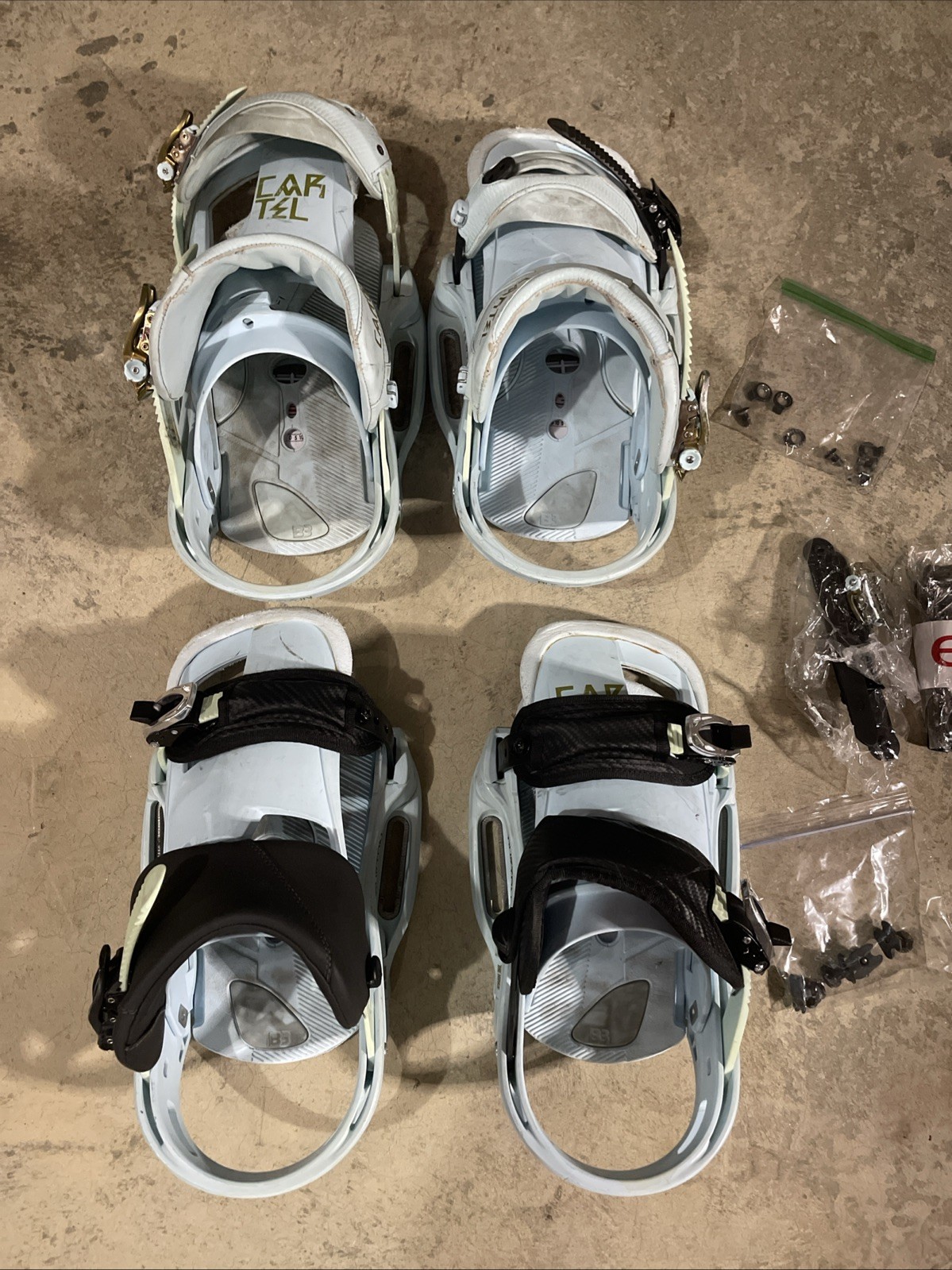 Burton Cartel EST Men’s Snowboard Bindings Size Large (2 Sets) - 