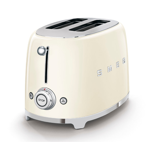 Smeg TSF01CRUS Cream 50's Retro Style 2 Slice Toaster (brand New)