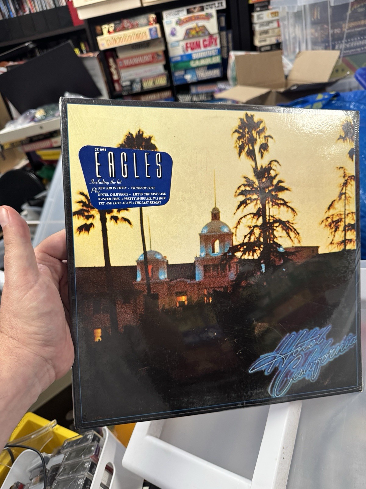 Eagles Hotel California Original 1976 Asylum Lp 7E-1084 1st Press Sealed w/ Hype Eagles Hotel California Original 1976 Asylum Lp 7E-1084 1st Press Sealed w/ Hype