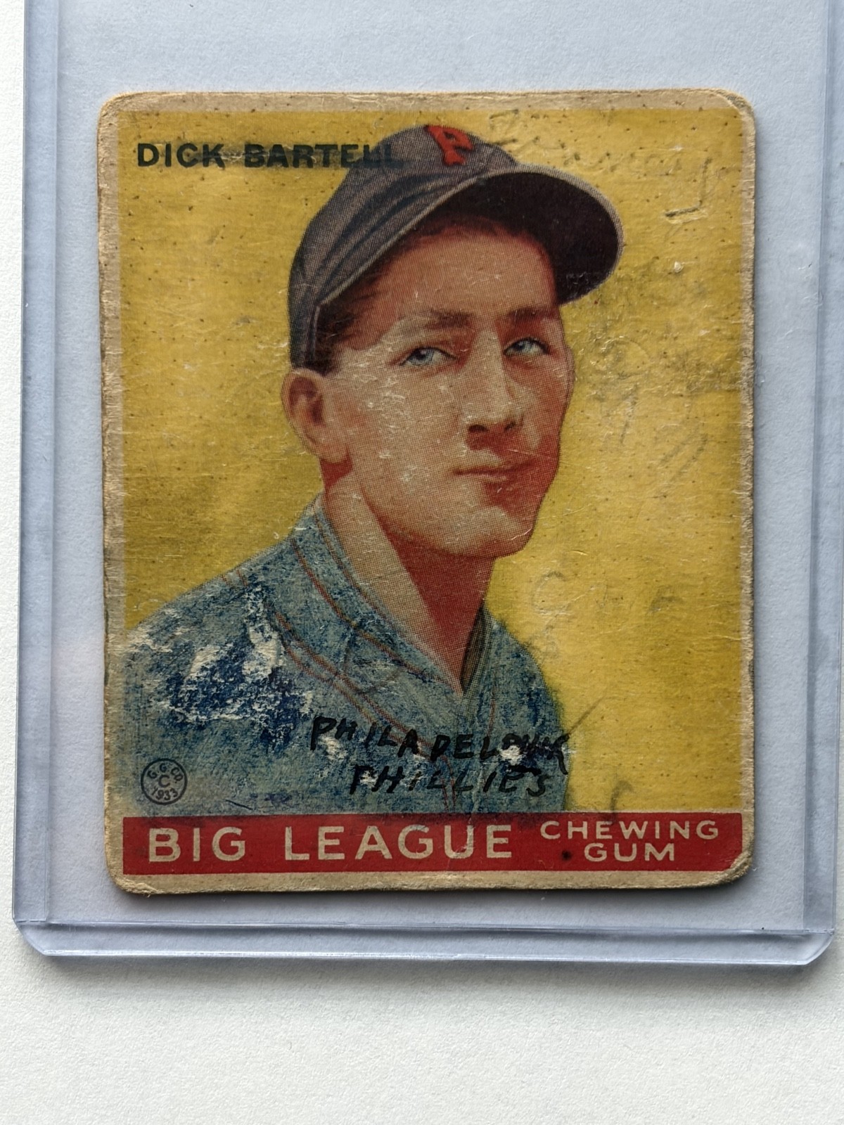 1933 Goudey Big League Chewing Gum - R319 Dick Bartell #28 (RC) 1933 Goudey Big League Chewing Gum - R319 Dick Bartell #28 (RC)