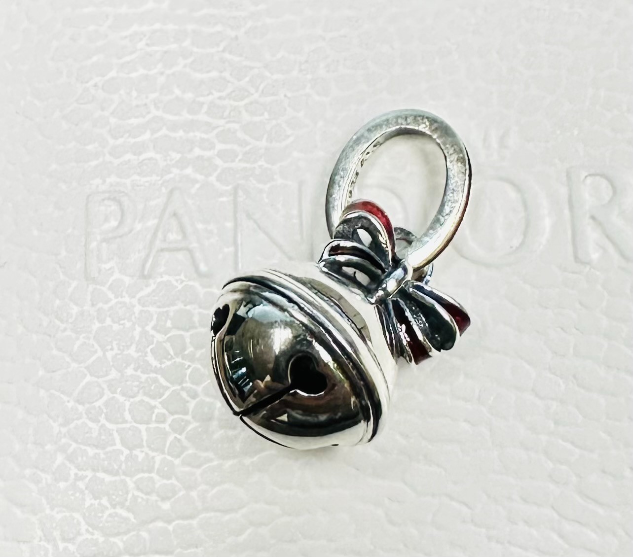 Pandora Christmas Festive Holiday Bell Charm #794246C01 +FREE Gift Box