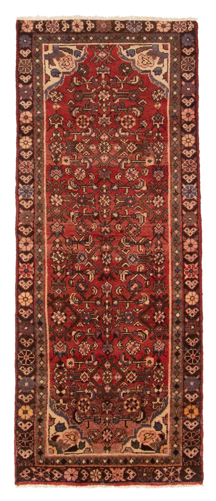 Vintage Hand-knotted Runner Rug 2'9