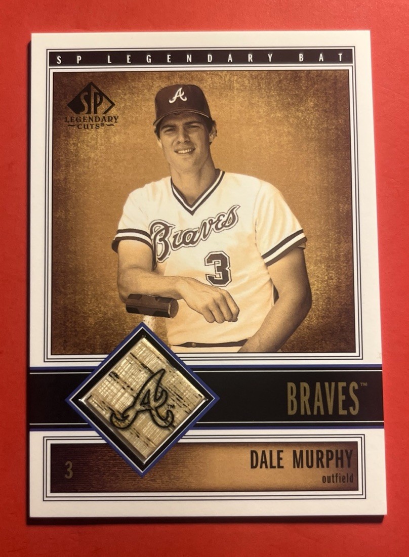 2002 UD Legendary Cuts DALE MURPHY GU Bat Card #B-DMu *HOF* *SWEET CARD** MINT 2002 UD Legendary Cuts DALE MURPHY GU Bat Card #B-DMu *HOF* *SWEET CARD** MINT