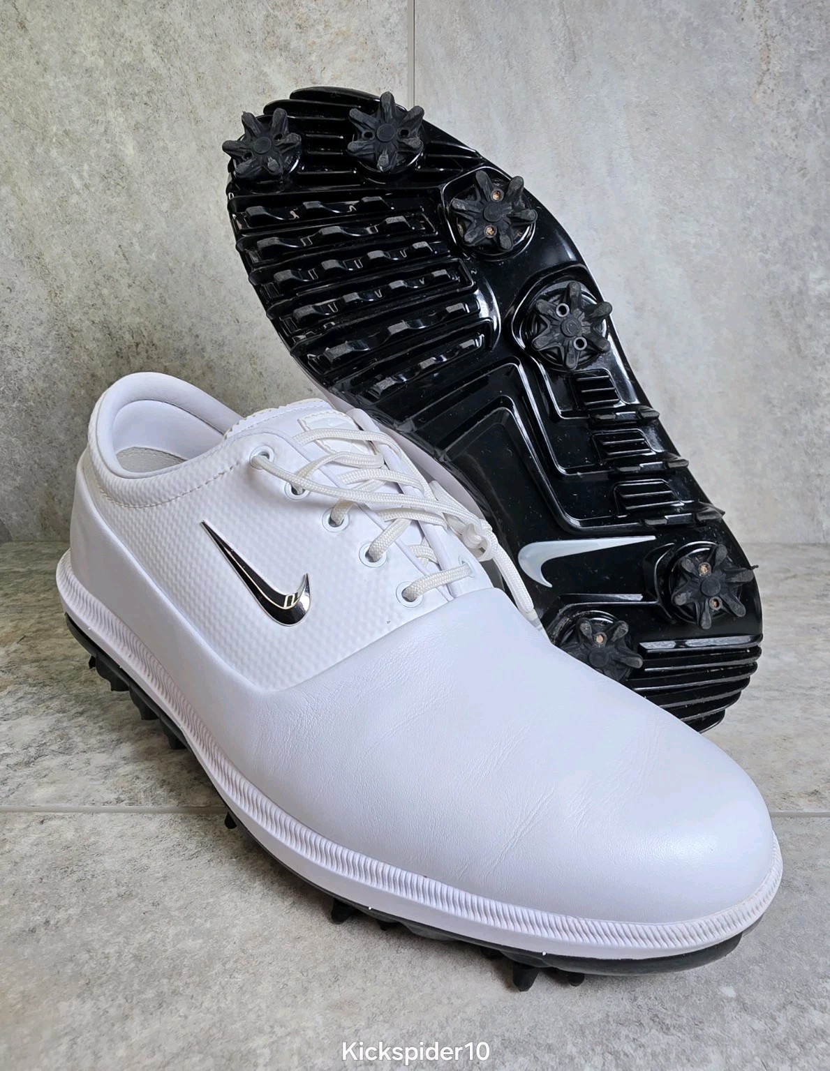Nike Air Zoom Victory Tour Golf Shoes Mens Size 8.5 Platinum Tint Leather