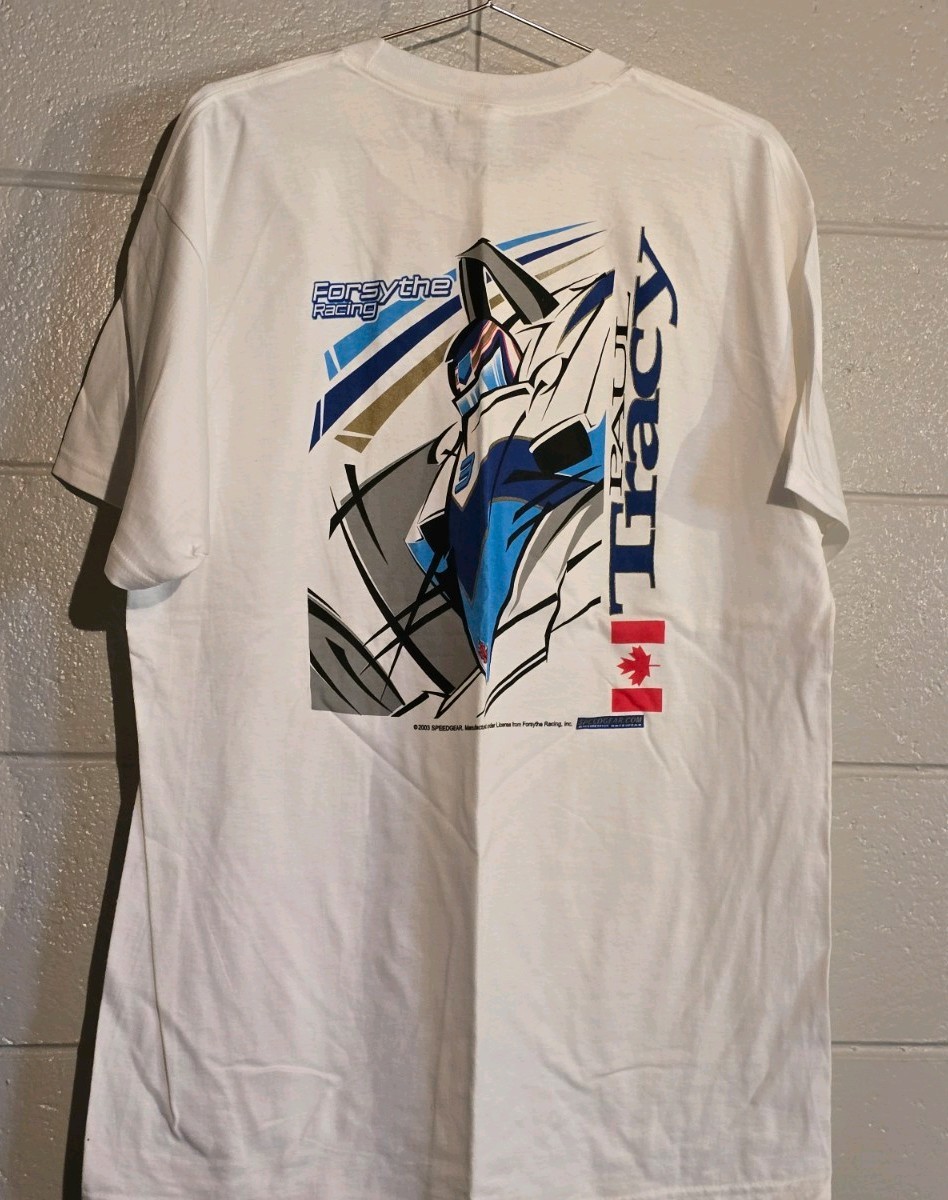 Vintage Paul Tracy 2003 Forsythe Racing Team Indy Car CART T-Shirt Mens L New Vintage Paul Tracy 2003 Forsythe Racing Team Indy Car CART T-Shirt Mens L New