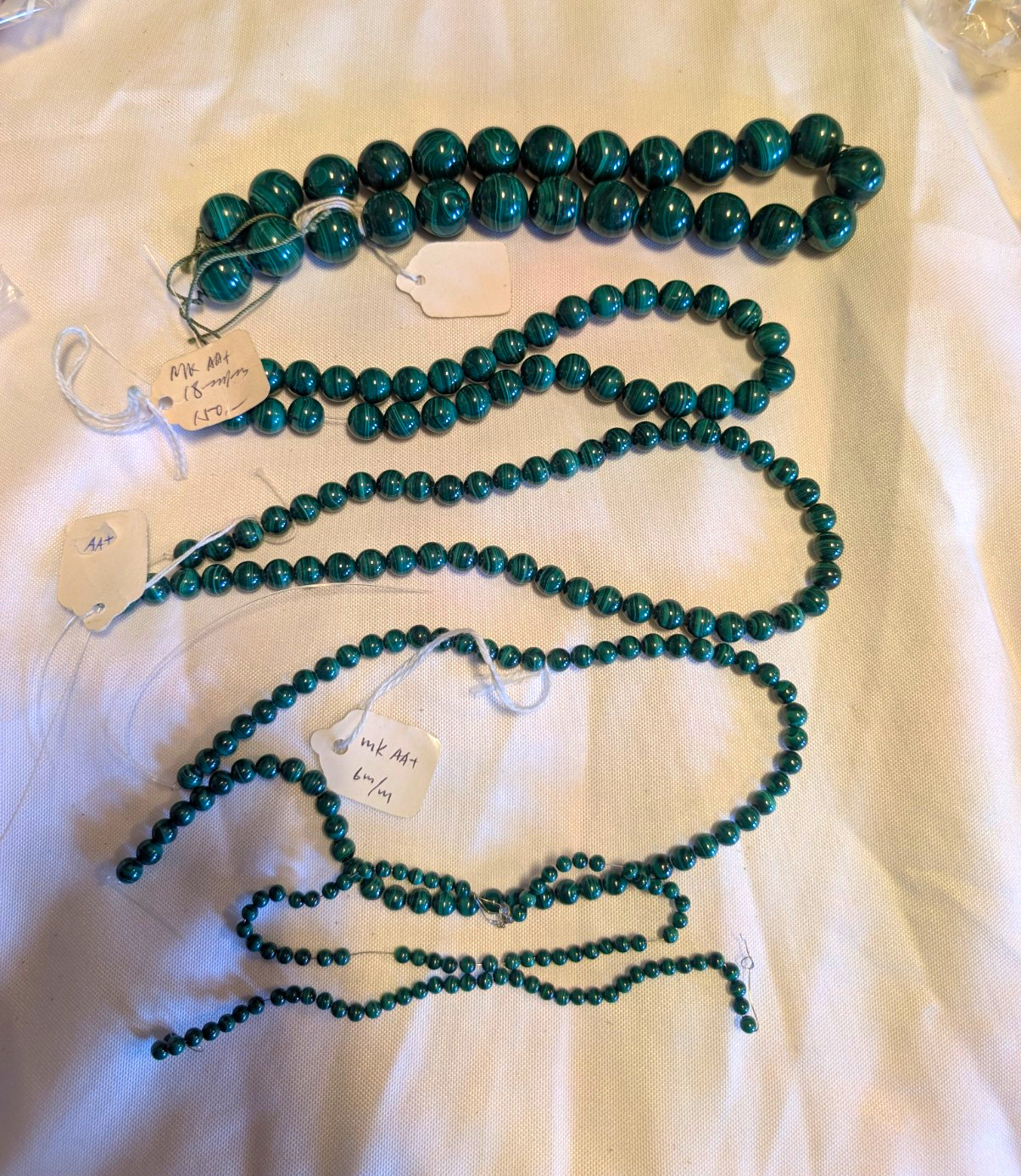 Natural Vintage Malachite Beads Various Sizes AA+ Grade Natural Vintage Malachite Beads Various Sizes AA+ Grade