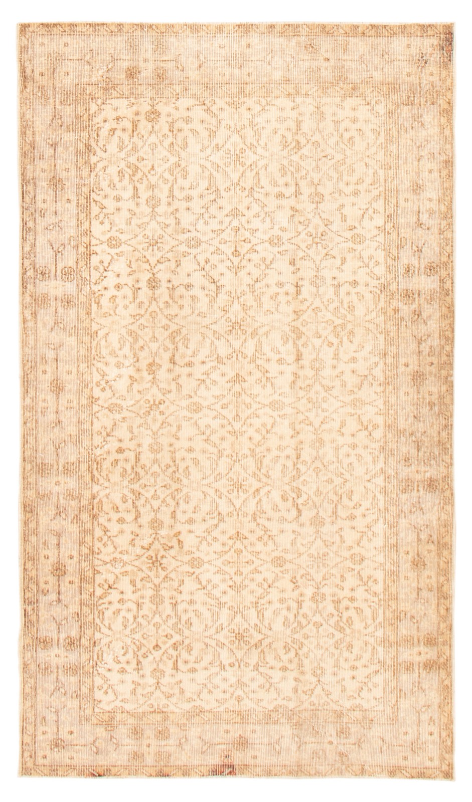 Vintage Traditional Hand-Knotted Area Rug 3\'9\