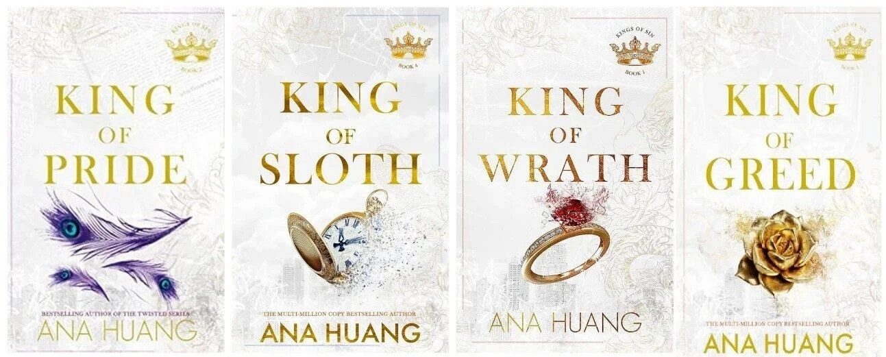 Kings of Sin Series 4 Books Collection Set by Ana Huang (King of Wrath, King of Kings of Sin Series 4 Books Collection Set by Ana Huang (King of Wrath, King of