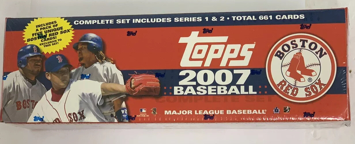 2007 Topps Baseball Factory Set Boston Red Sox Sealed Complete 661 Card Box Set 2007 Topps Baseball Factory Set Boston Red Sox Sealed Complete 661 Card Box Set