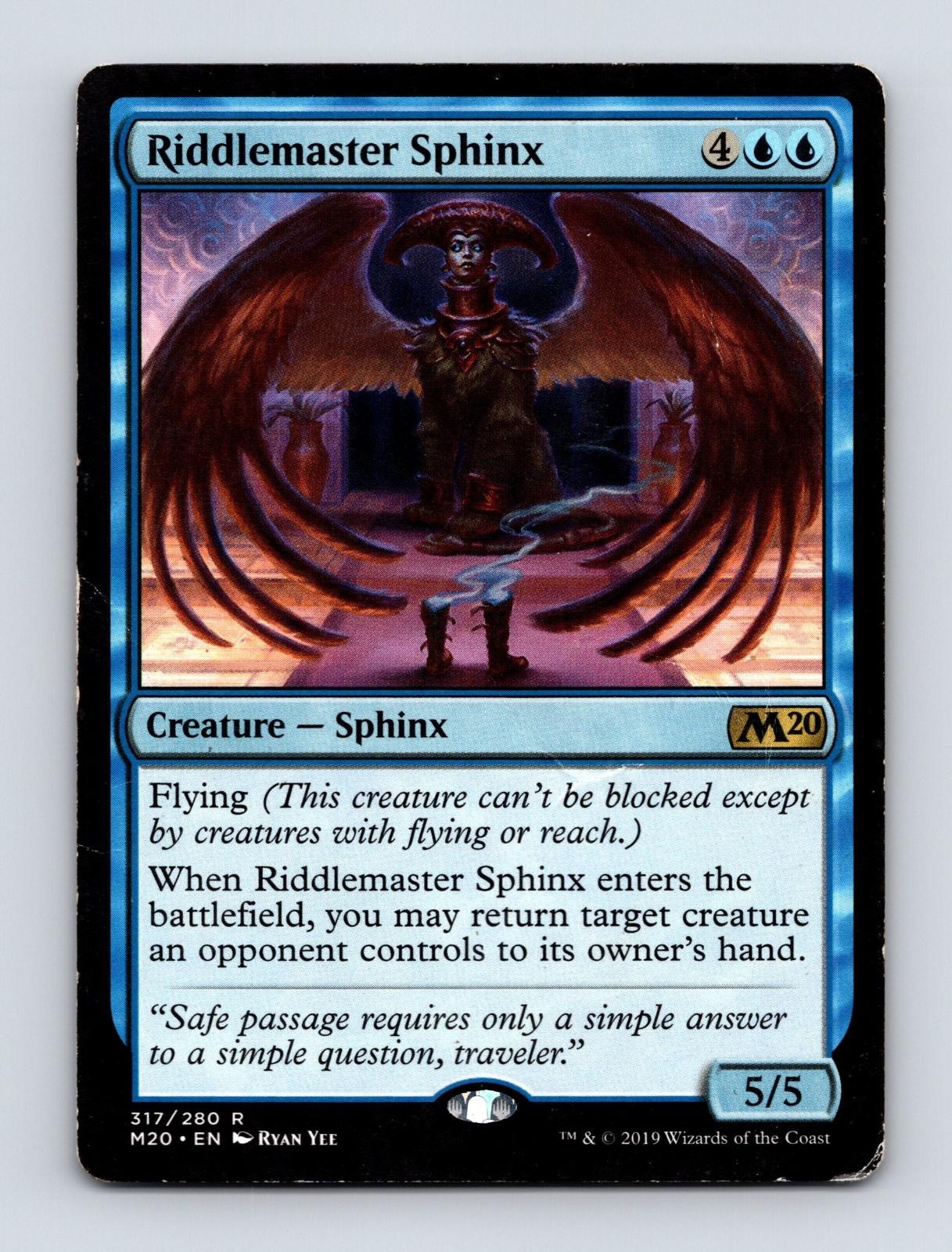 RIDDLEMASTER SPHINX 317 RARE CORE SET 2020 MAGIC: THE GATHERING LP RIDDLEMASTER SPHINX 317 RARE CORE SET 2020 MAGIC: THE GATHERING LP