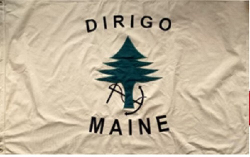 3x5 Embroidered Sewn DIRIGO MAINE HISTORIC Cotton Flag 3'x5' Banner 3x5 Embroidered Sewn DIRIGO MAINE HISTORIC Cotton Flag 3'x5' Banner