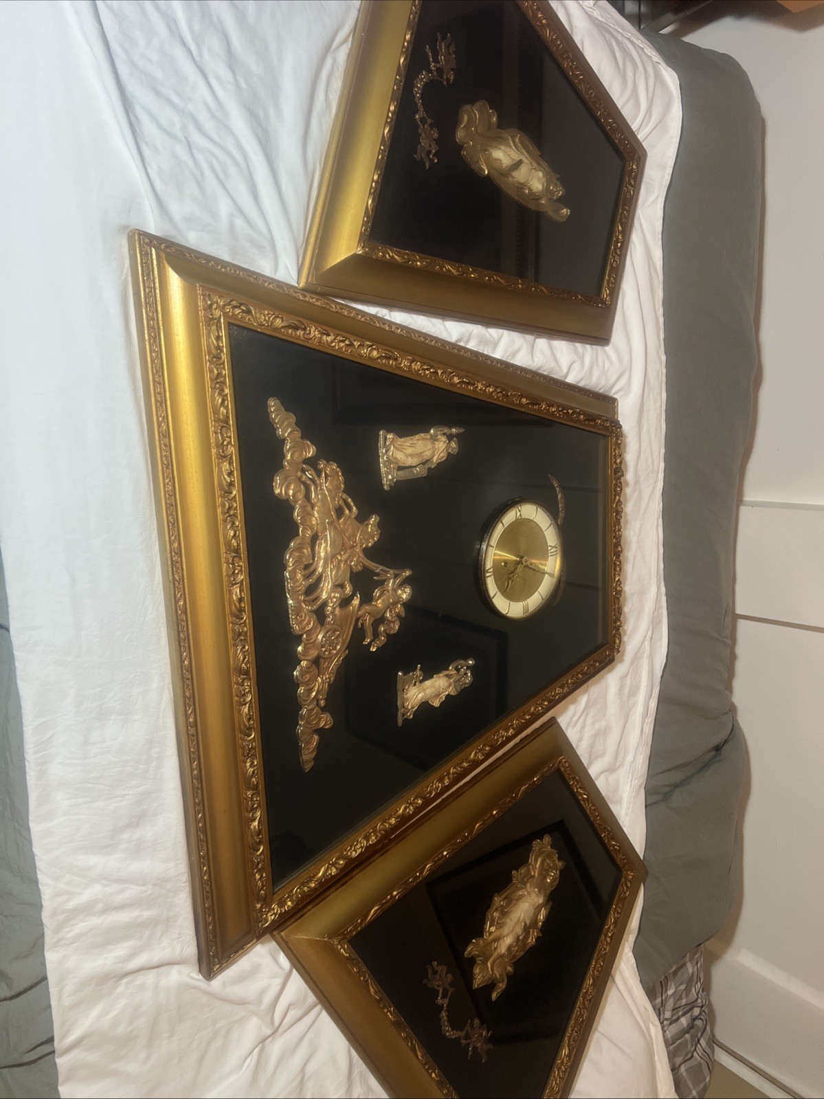 Three Framed Exquisite Vintage Wall Art Mythology Three Framed Exquisite Vintage Wall Art Mythology