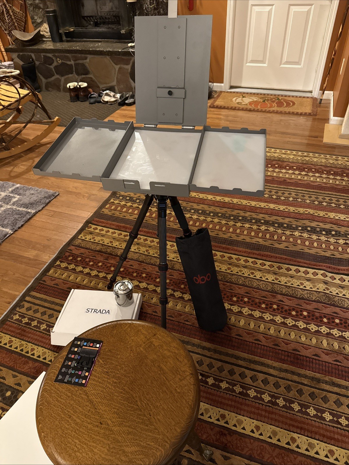 Pristine Strada Mini Easel, Nesting Trays, Plexi Palattes & OBO Carbon Tripod