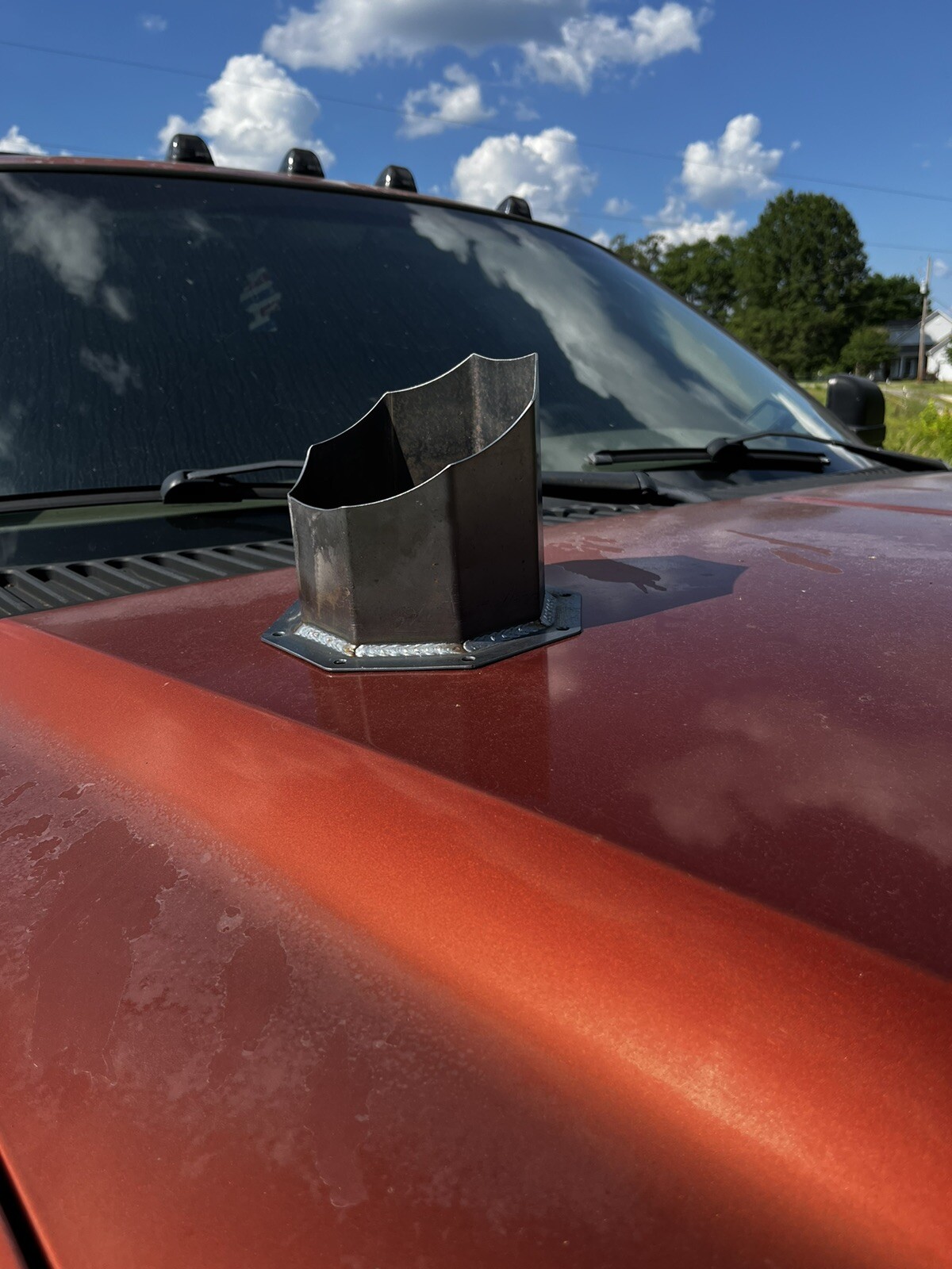 6 INCH OCTAGON EXHAUST HOOD STACK DIESEL STACK DURAMAX POWERSTROKE CUMMINS STACK 6 INCH OCTAGON EXHAUST HOOD STACK DIESEL STACK DURAMAX POWERSTROKE CUMMINS STACK