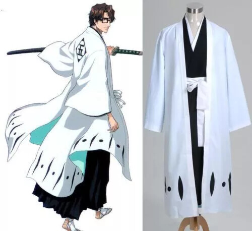 Bleach 5th Captain Aizen Sousuke Cosplay Costume Anime Halloween Event