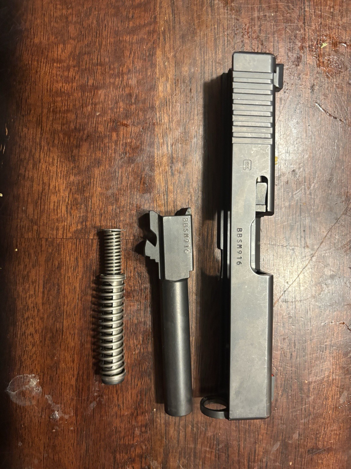 USED OEM FACTORY GLOCK 19 GEN 4 COMPLETE SLIDE BARREL GUIDE ROD SPRING USED OEM FACTORY GLOCK 19 GEN 4 COMPLETE SLIDE BARREL GUIDE ROD SPRING