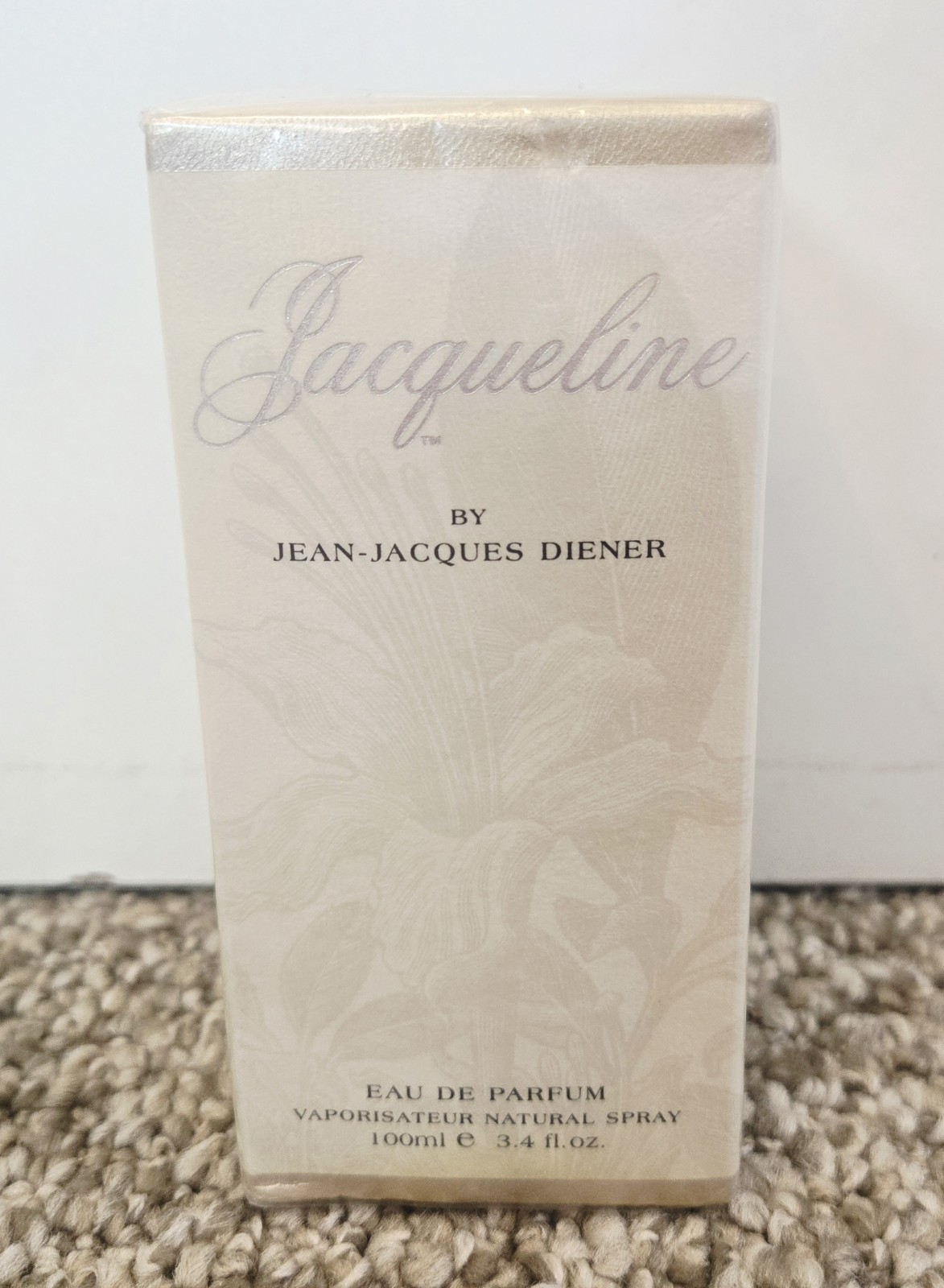 Jacqueline by Jean-Jacques Diener Eau de Parfum 3.4 oz. 100 ml BRAND NEW SEALED Jacqueline by Jean-Jacques Diener Eau de Parfum 3.4 oz. 100 ml BRAND NEW SEALED