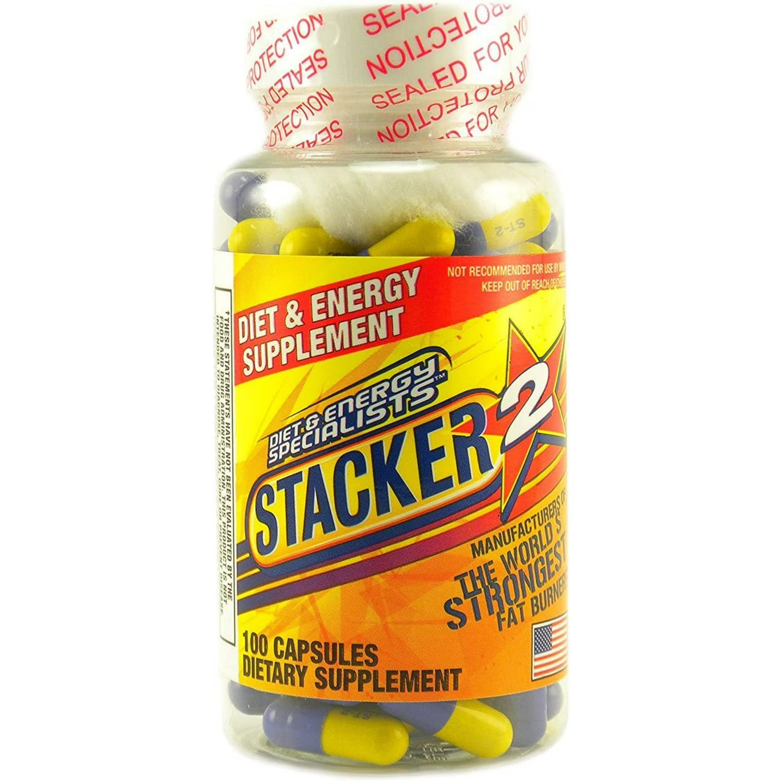 Stacker two Dietary Supplement 100 Capsules 1 Bottle