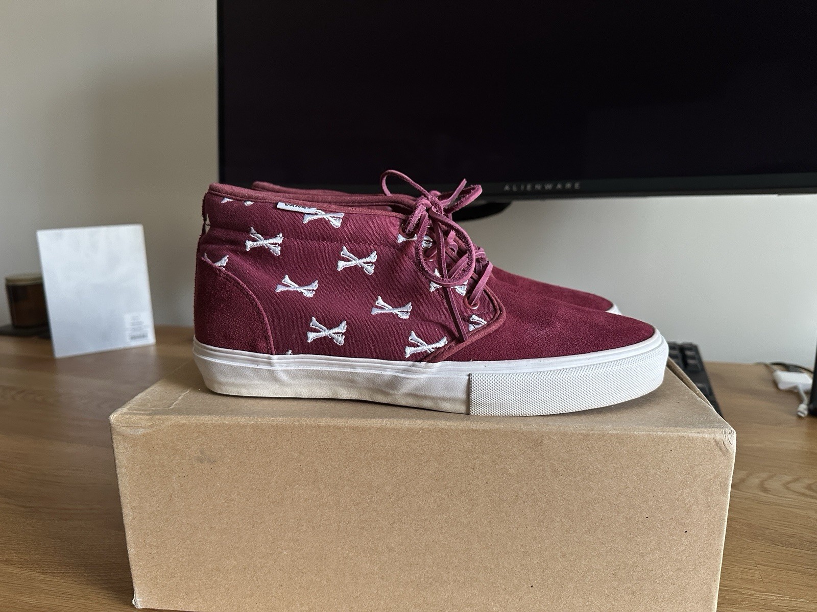Size 9.5 - WTAPS x VANS Chukka 59 S Bones - Cordovan Burgandy Size 9.5 - WTAPS x VANS Chukka 59 S Bones - Cordovan Burgandy