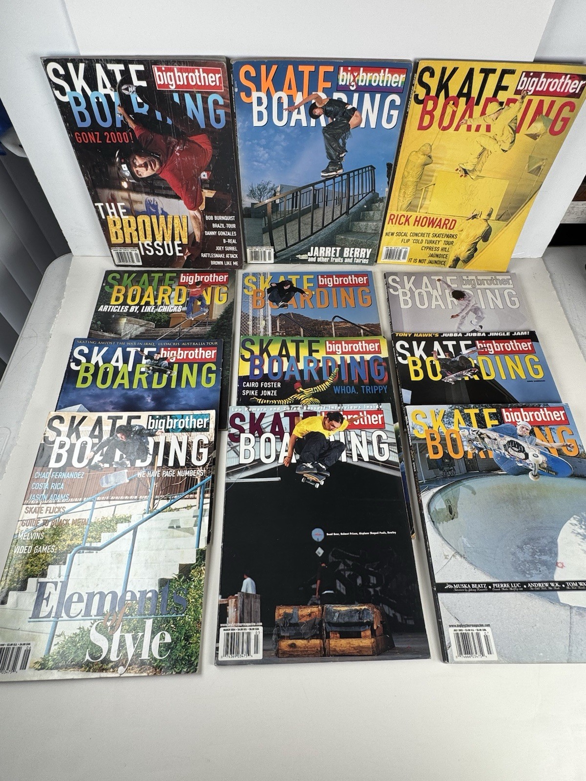 Vintage Late 90s -2004 Big Brother Magazine Skateboarding Lot of 12 Issues