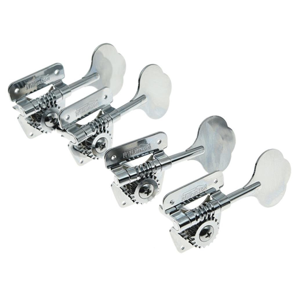 *NEW Wilkinson Vintage Style Bass TUNERS for Fender Precision P & Jazz Chrome