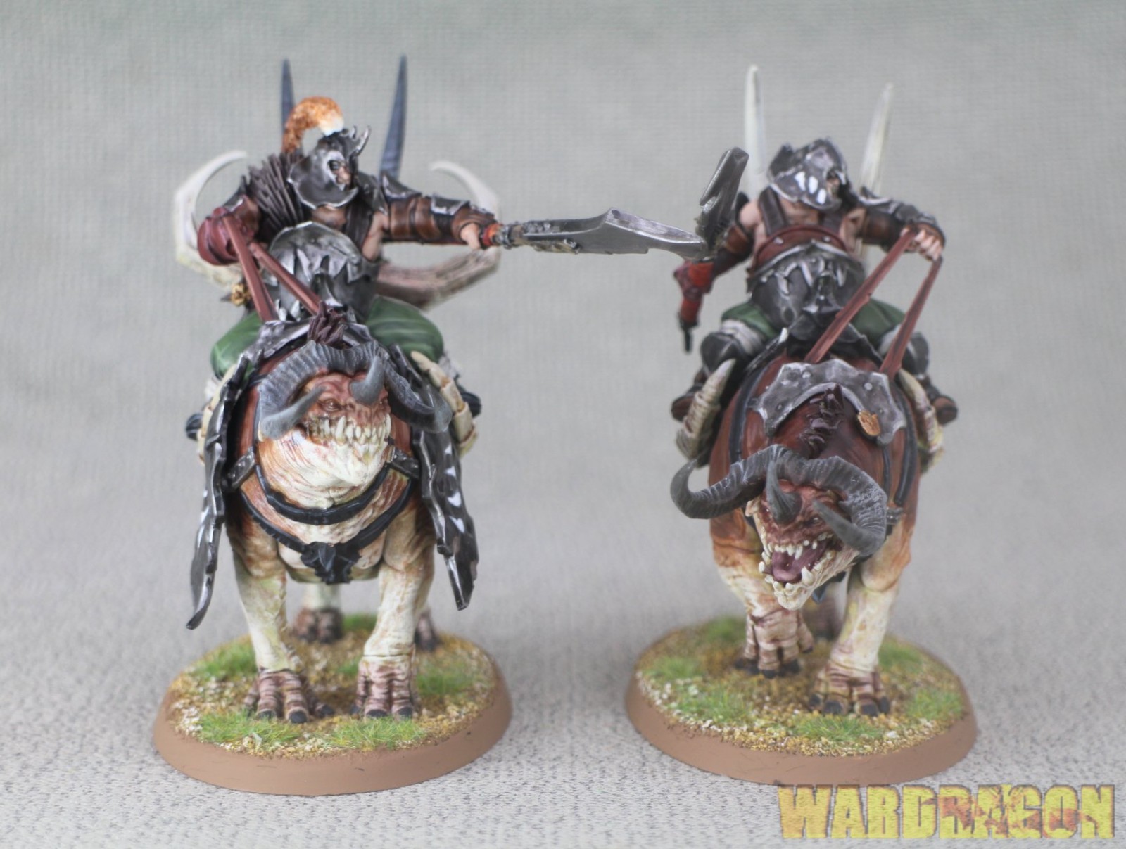 Warhammer AOS WDS painted Ogor Mawtribes Maulbeast Raiders/Cavalry f22