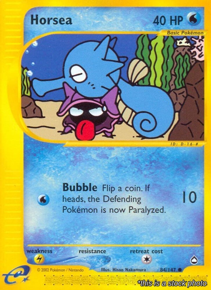 Horsea (84) 084/147 AQ Pokemon NM