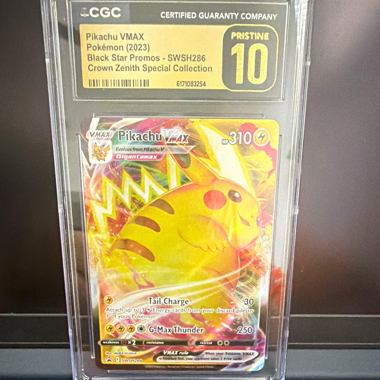 Pokemon TCG Pikachu VMAX SWSH286 Holo Promo CGC Pristine 10 EN 2023 Pokemon TCG Pikachu VMAX SWSH286 Holo Promo CGC Pristine 10 EN 2023
