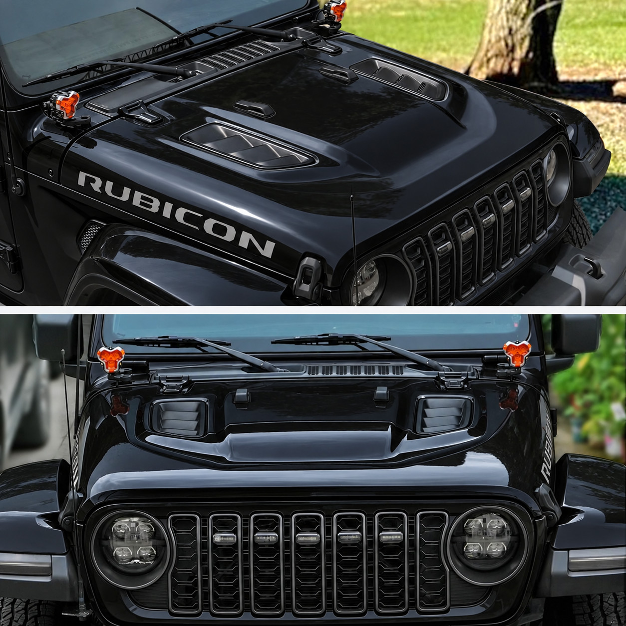 Heat Dispersion Air Vented Steel Hood for Jeep Wrangler JL Gladiator JT 2018-26