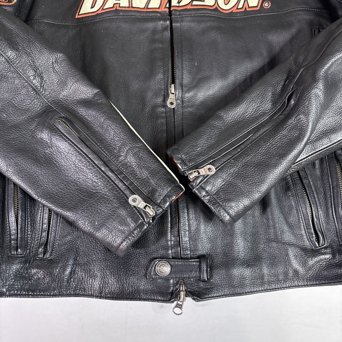vintage Harley-Davidson Men\'s Victory Lane Leather Jacket