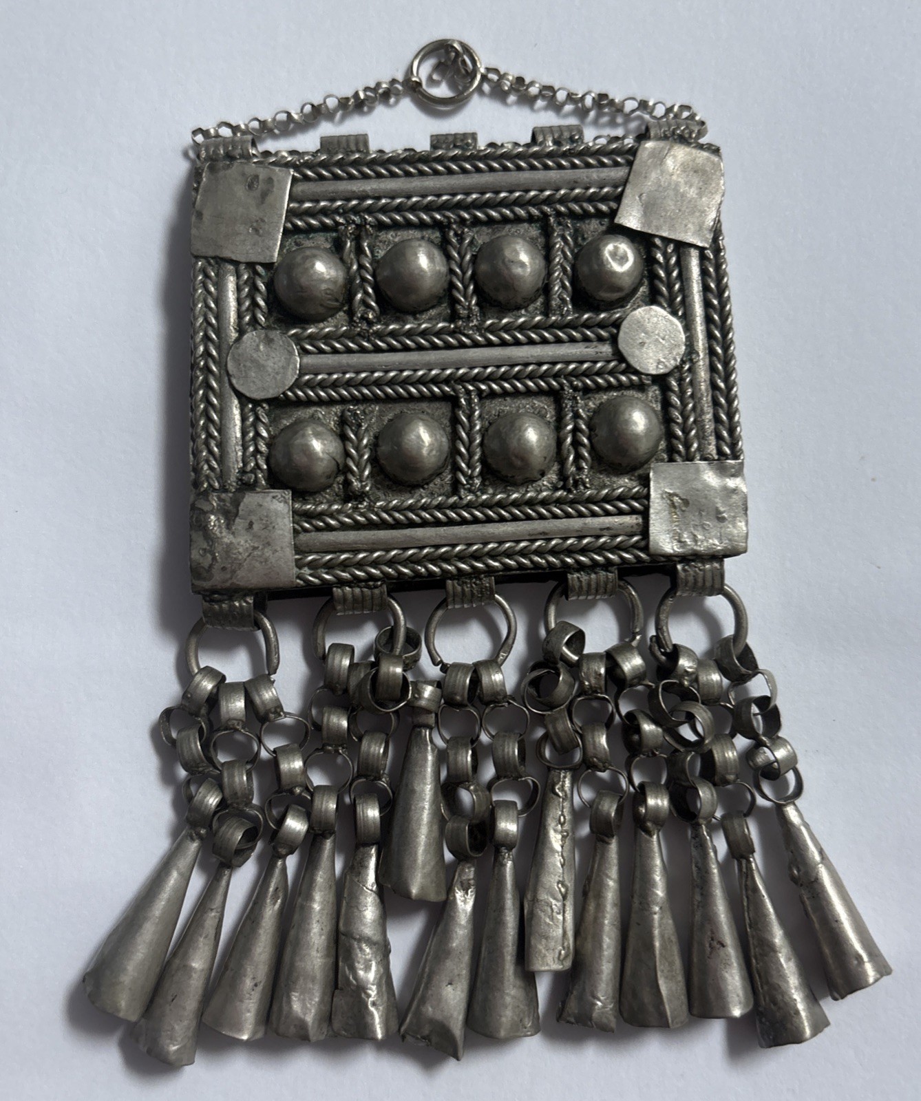 Antique Ethiopian Silver Prayer Box Pendant African Hirz Amulet 71g Antique Ethiopian Silver Prayer Box Pendant African Hirz Amulet 71g